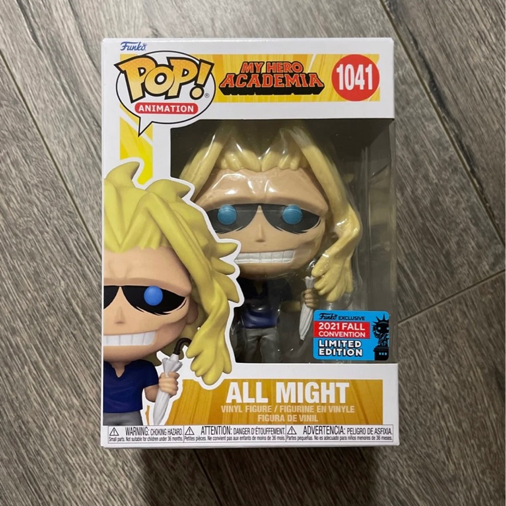 Nycc All Might 2021 Fall Convention Funko Pop